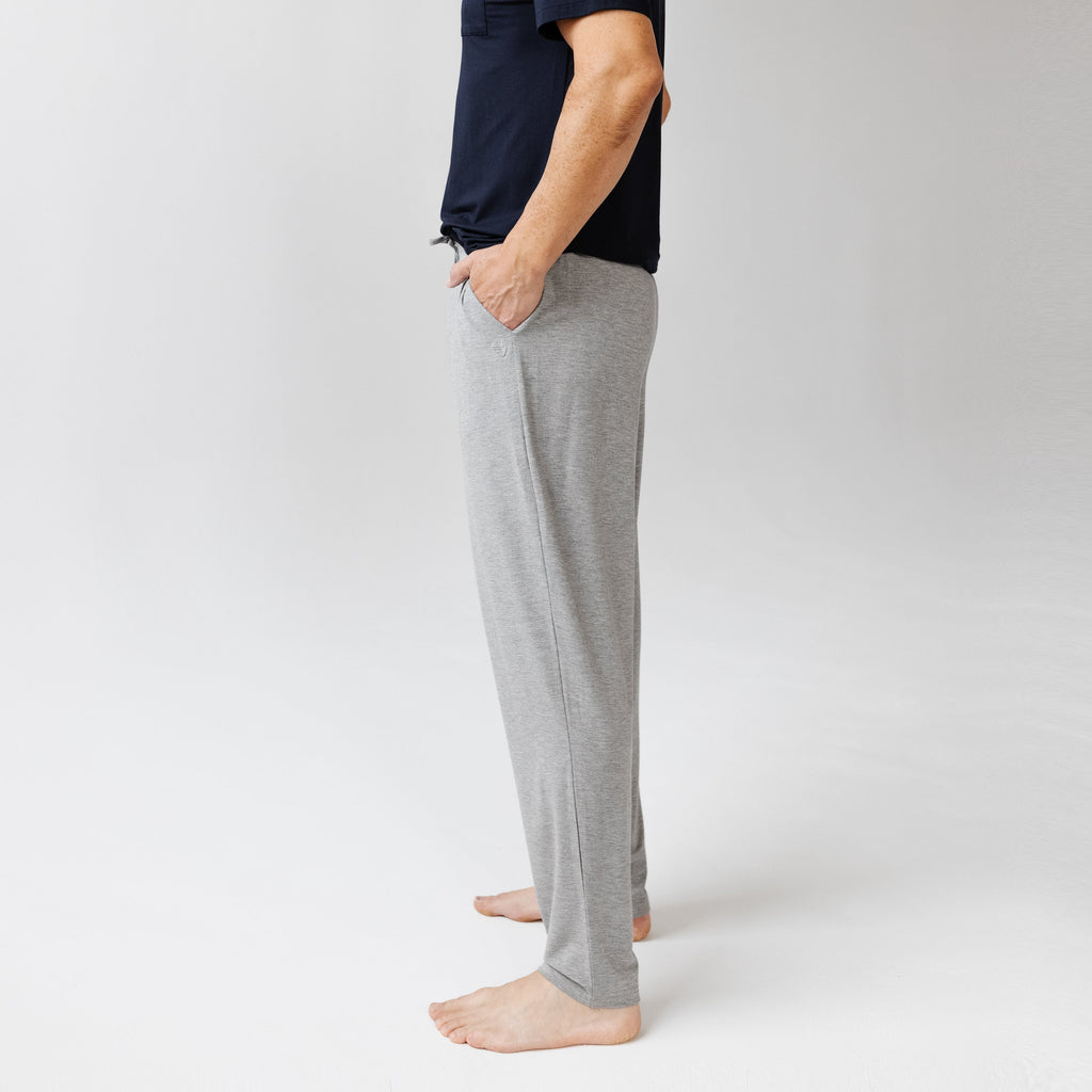 Men's Bamboo Stretch-Knit Long Sleeve Pajama Set
