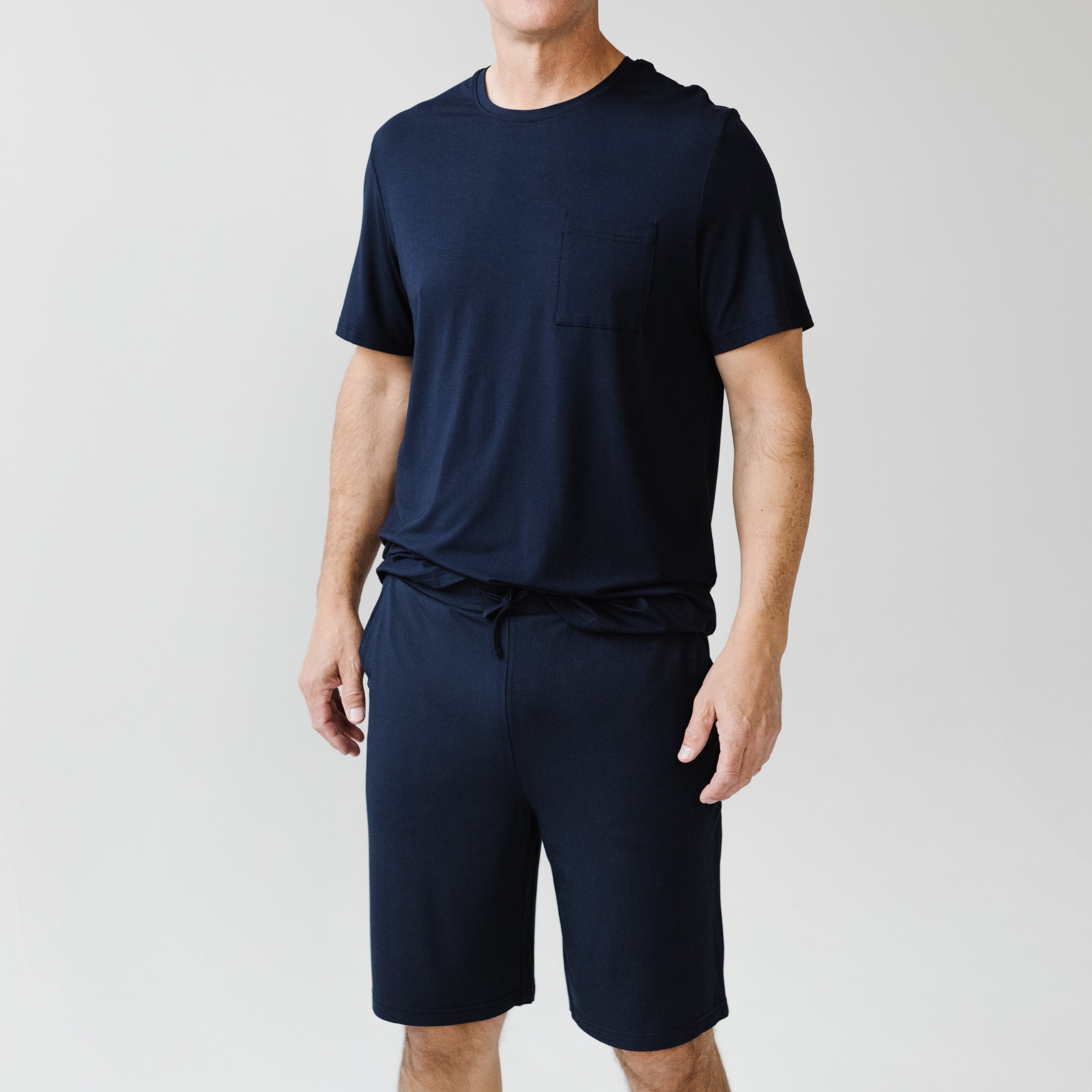 Men's Bamboo Stretch-Knit Short Sleeve Pajama Set