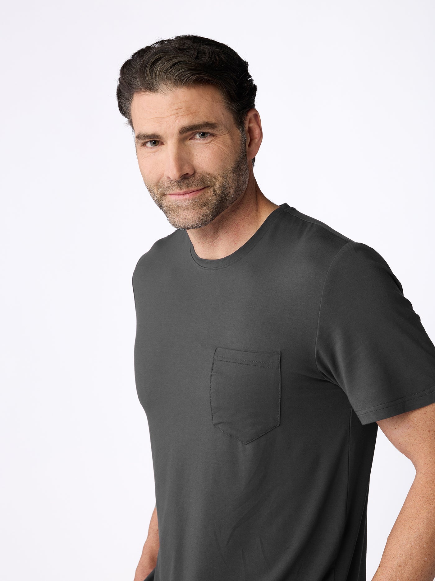 Men's Bamboo Stretch-Knit Short Sleeve Pajama Set