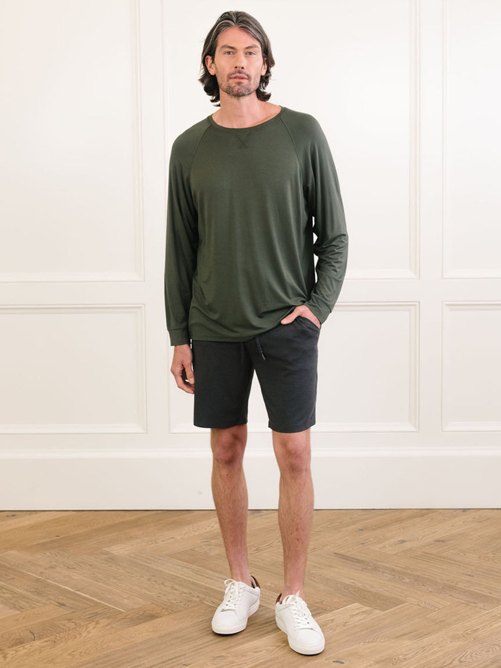Men's Bamboo Stretch-Knit Long Sleeve