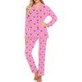 Pancake Pattern Print Design 04 Women's Long Pajama Set