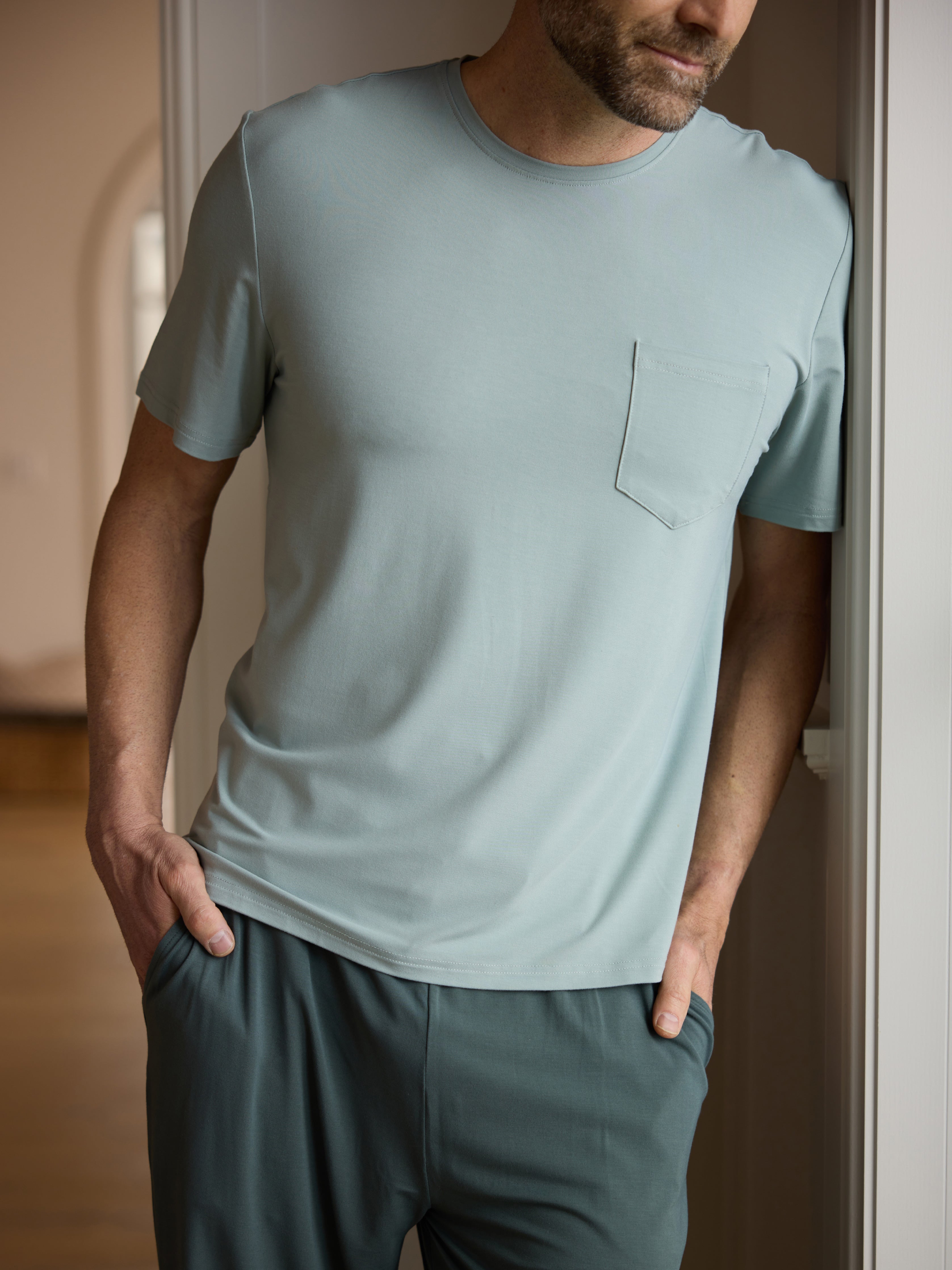 Men's Bamboo Stretch-Knit Lounge Tee