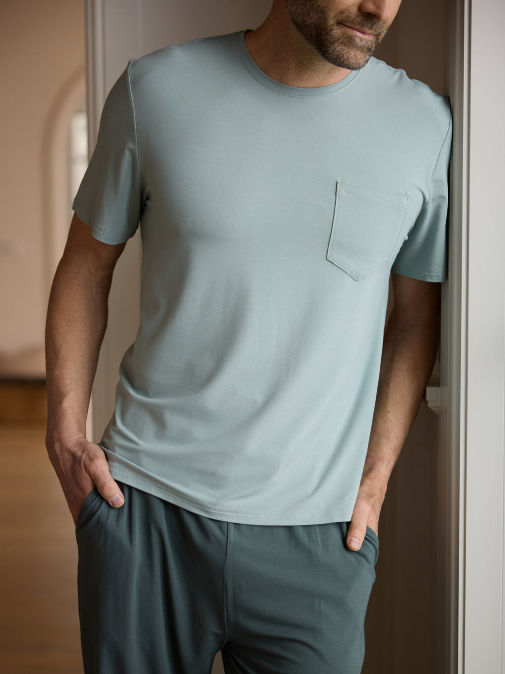 Men's Bamboo Stretch-Knit Lounge Tee - Last Chance