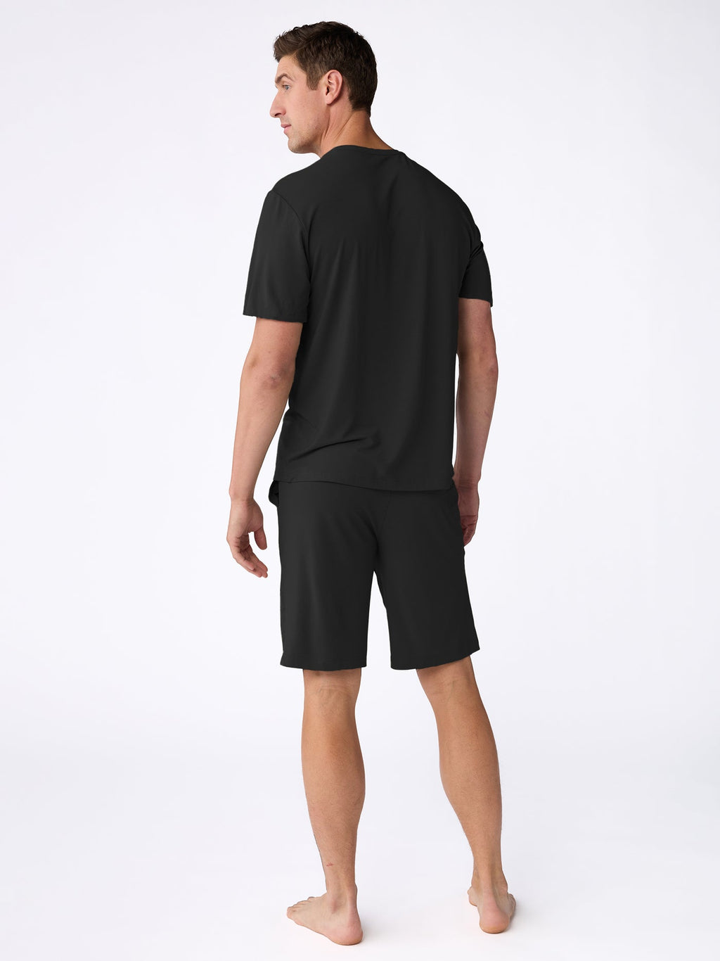 Men's Bamboo Stretch-Knit Short Sleeve Pajama Set