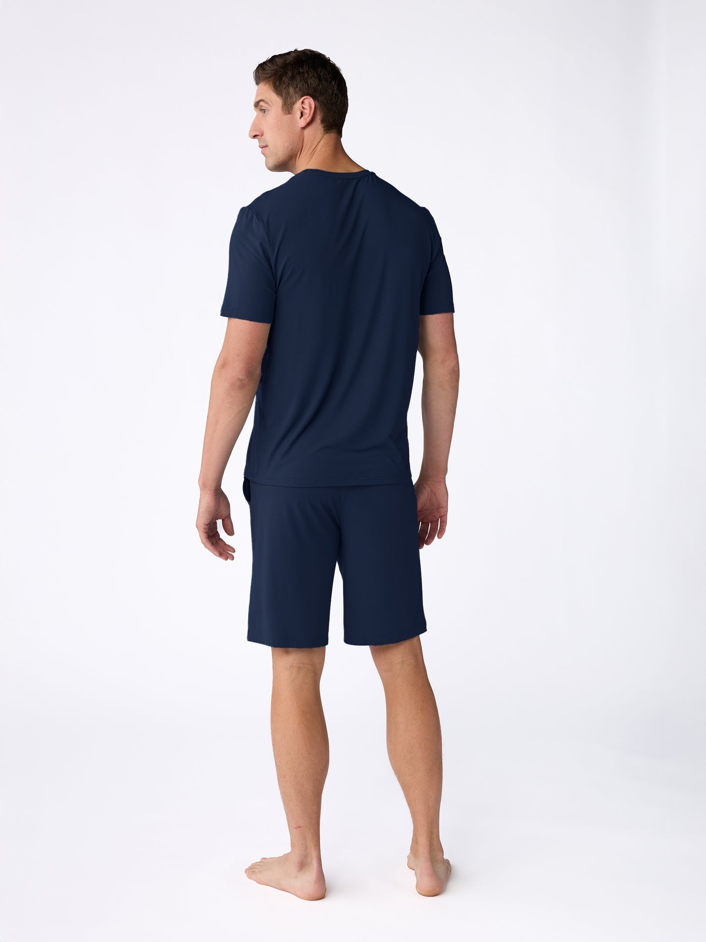 Men's Bamboo Stretch-Knit Short Sleeve Pajama Set