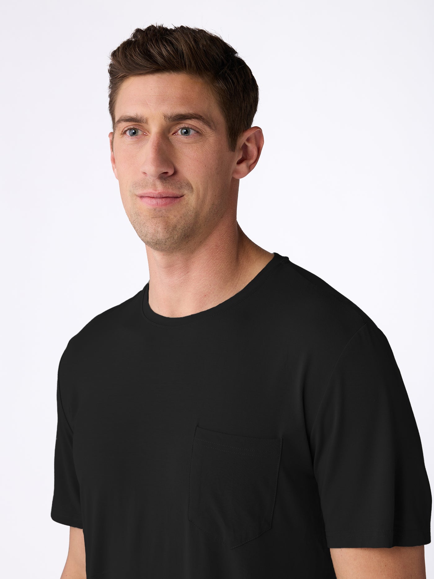 Men's Bamboo Stretch-Knit Short Sleeve Pajama Set