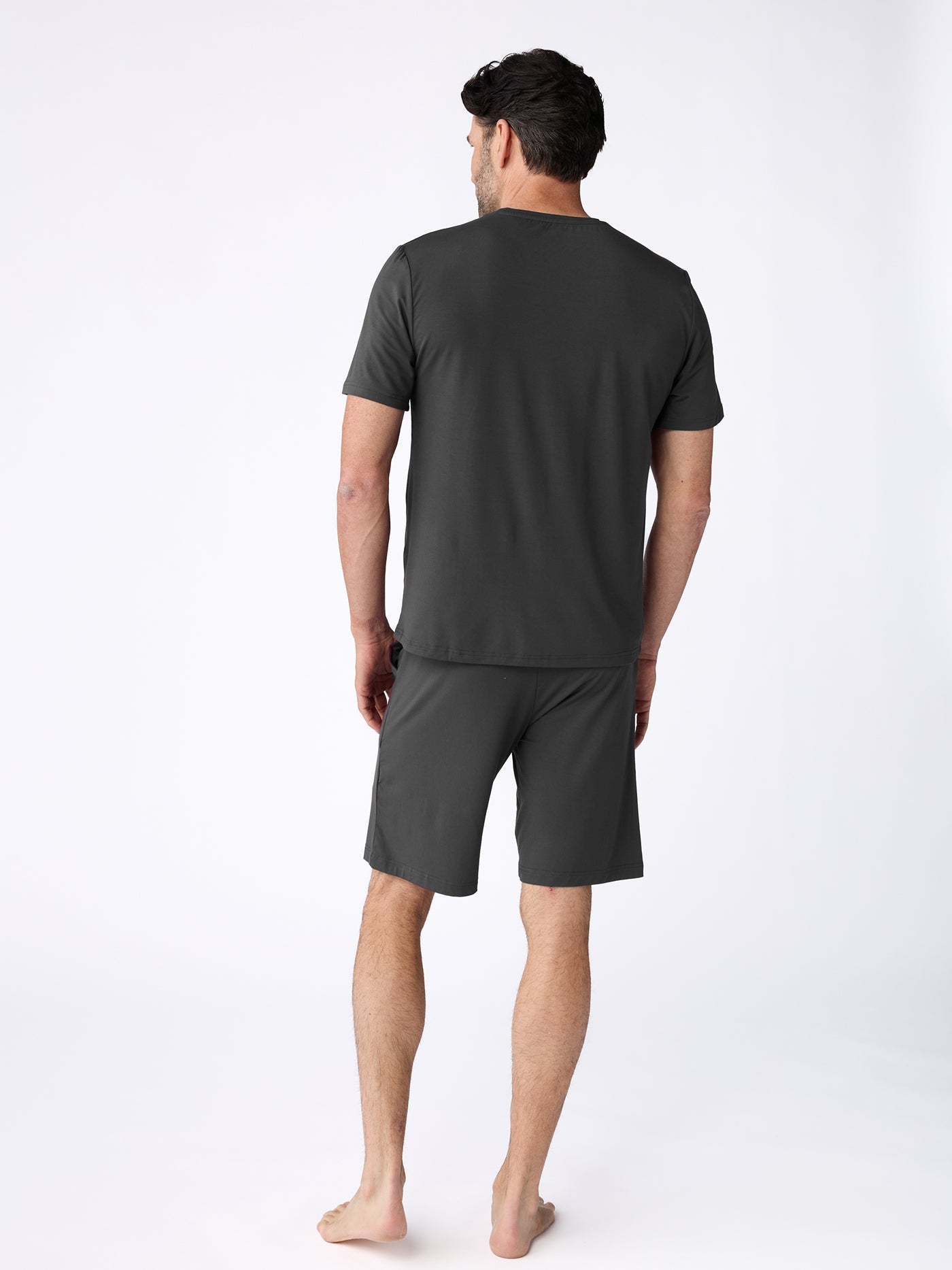 Men's Bamboo Stretch-Knit Short Sleeve Pajama Set