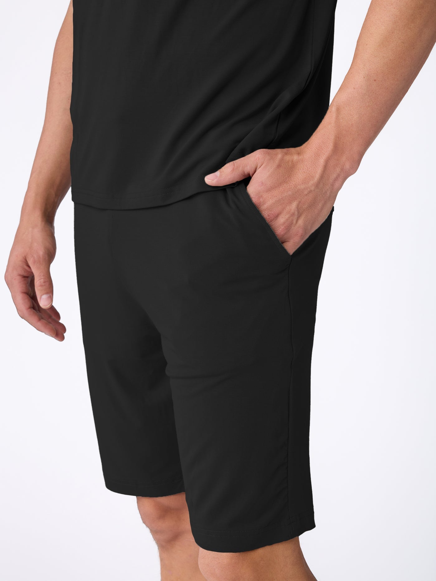 Men's Bamboo Stretch-Knit Short Sleeve Pajama Set