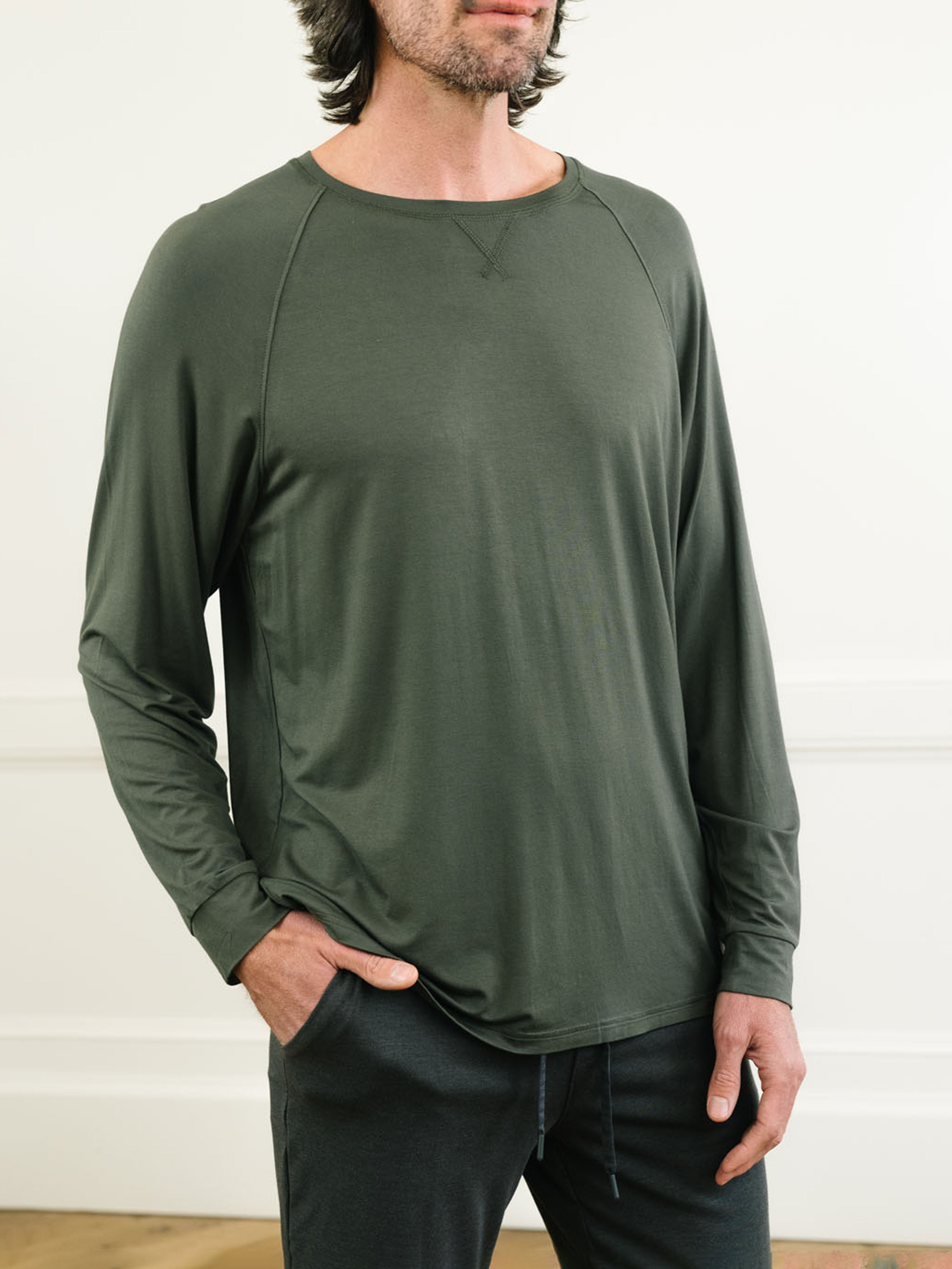 Men's Bamboo Stretch-Knit Long Sleeve