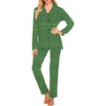 Crocodile Skin Printed Women's Long Pajama Set