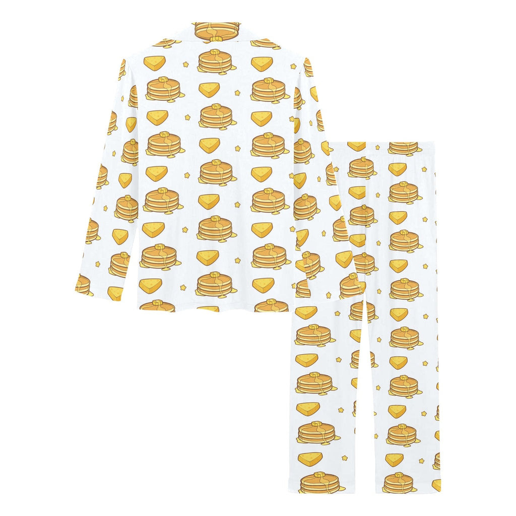 Pancake Pattern Print Design 03 Women's Long Pajama Set
