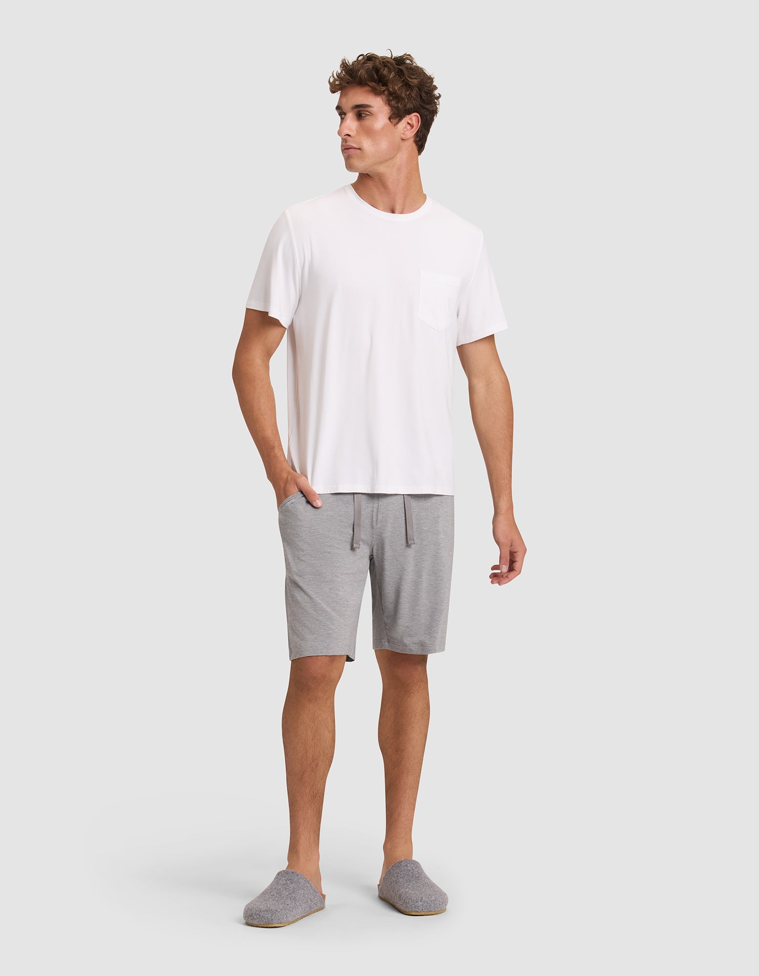 Men's Bamboo Stretch-Knit Pajama Short