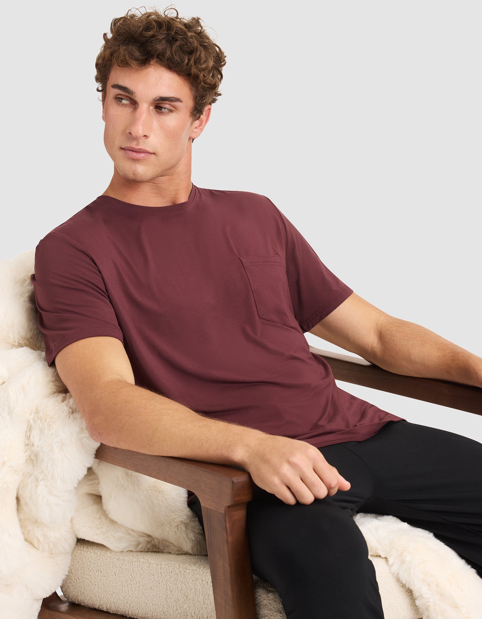 Men's Bamboo Stretch-Knit Lounge Tee