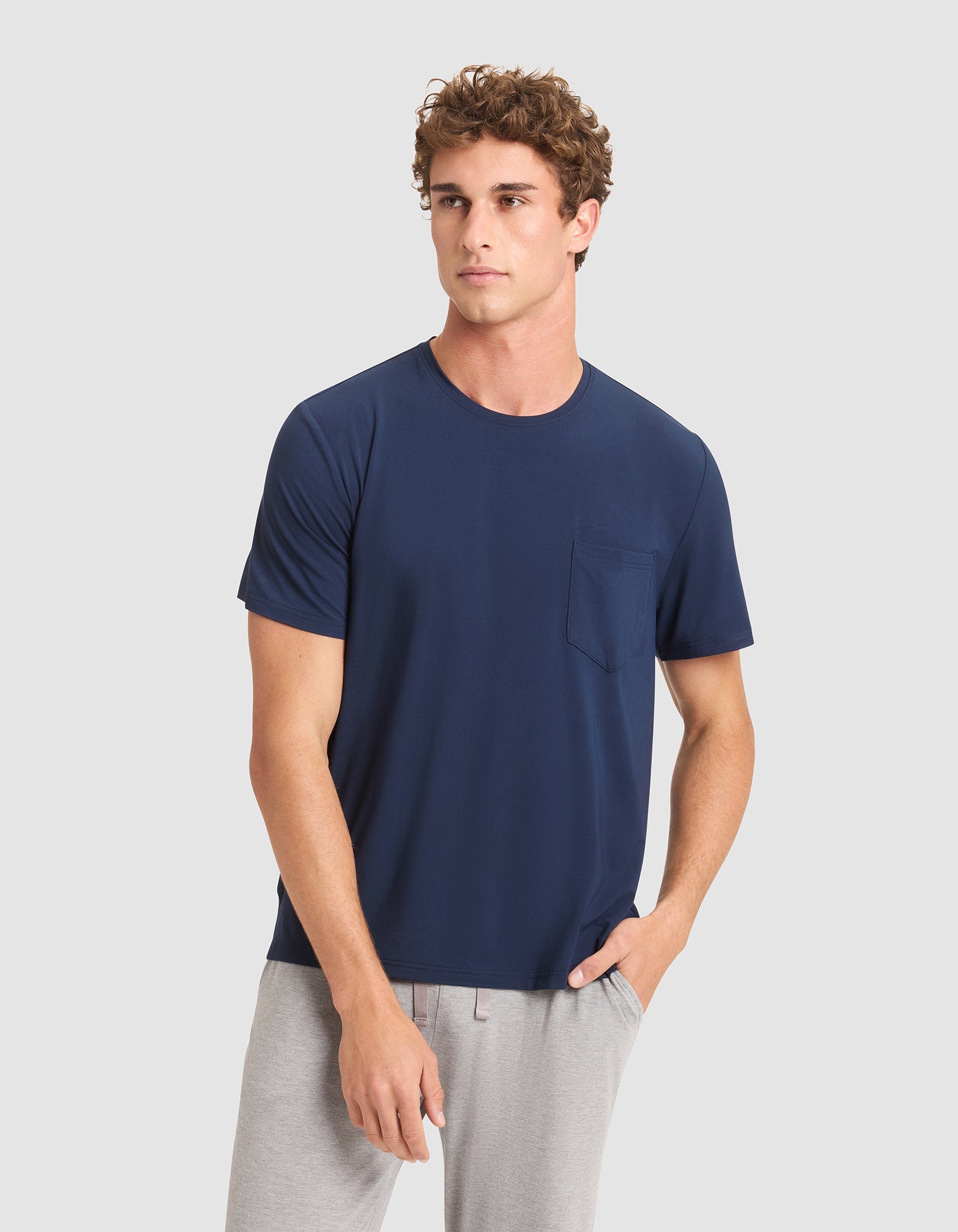 Men's Bamboo Stretch-Knit Lounge Tee - Last Chance