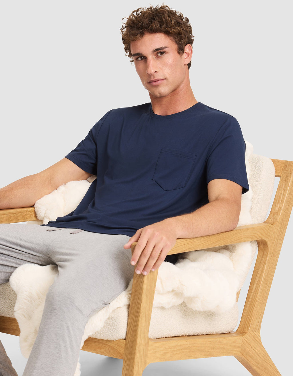 Men's Bamboo Stretch-Knit Lounge Tee - Last Chance